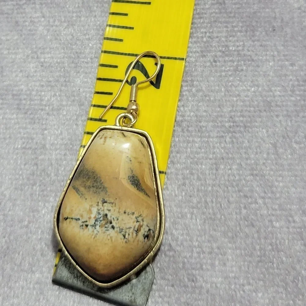Picture‎ Jasper Earrings and Pendant Necklace